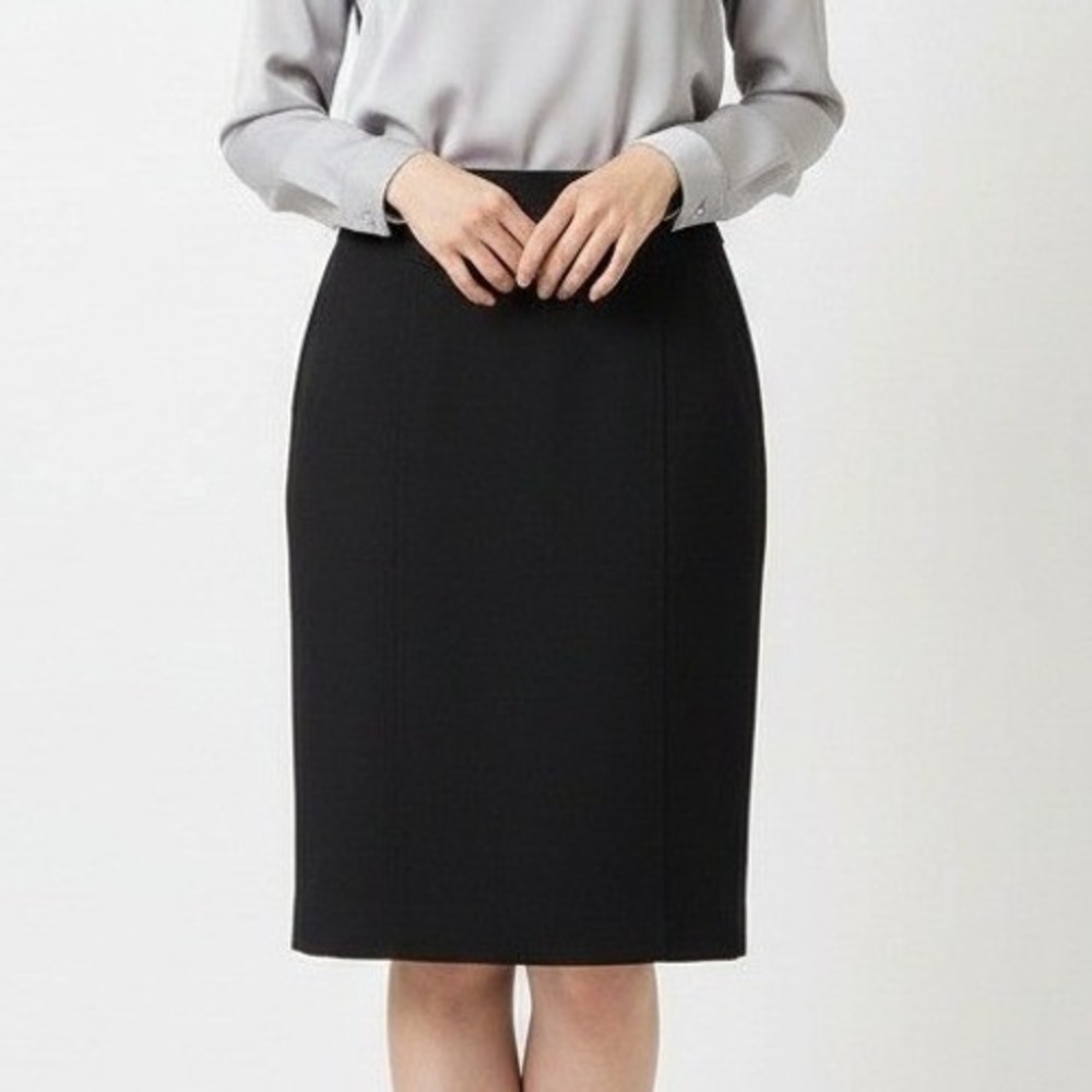 Banana Republic Womens Size 4 Black Stretch Cotton Viscose‎ Pencil Skirt